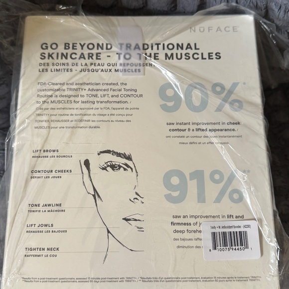 NuFACE Trinity Plus + Smart Advanced Microcurrent Facial Toning Starter Kit BNIB - Picture 5 of 16